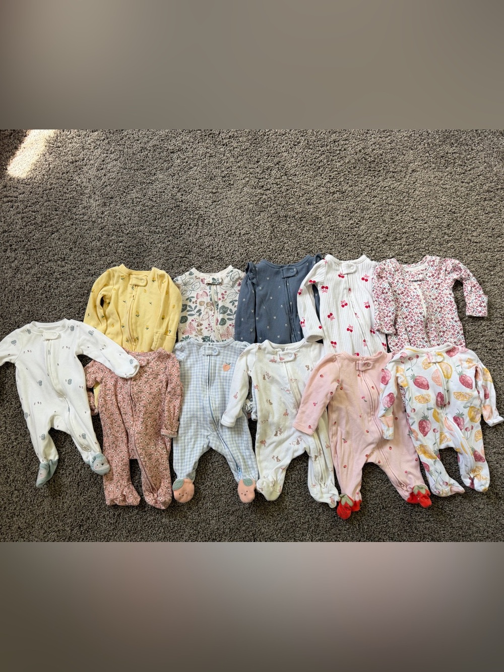 Carter’s Baby Girl Onsie Lot